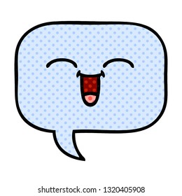 comic book style cartoon of a speech bubble