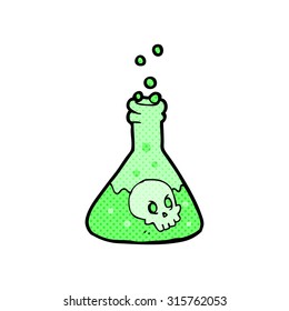 comic book style cartoon spooky potion