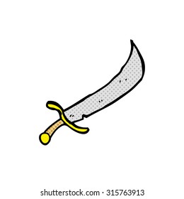 comic book style cartoon sword