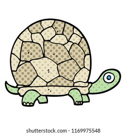 comic book style cartoon tortoise