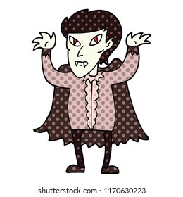 historieta estilo caricatura vampiro