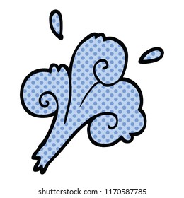 estilo libro de historietas dibujos animados olas de agua