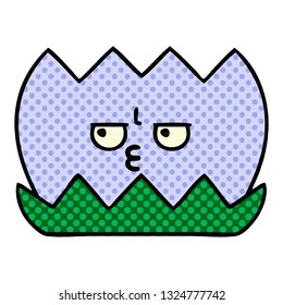comic book style cartoon of a water lilly