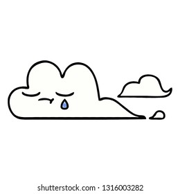 comic book style cartoon of a white cloud
