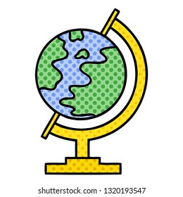 Comicbuch-Cartoon einer Welt
