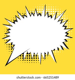 Comic book style exciting speech bubble banner