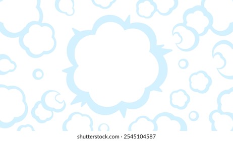 Comic book style explosion smoke background