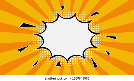 Estilo de libro de historietas. Arte pop. Explosión abstracta. Ilustración del vector