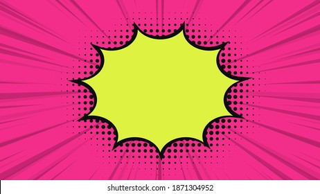 Estilo de libro de historietas. Arte pop. Explosión abstracta. Ilustración del vector