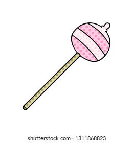 comic book style quirky cartoon lolipop