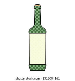 estilo libro de historietas botellas de vino de dibujos animados peculiares