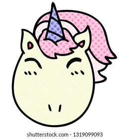 historieta estilo libro de historietas peculiar caricatura unicornio