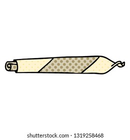 Comicbuch-Stil quirky Cartoon rollte zusammen