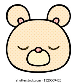 comic book style quirky cartoon bear