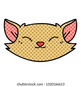 comic book style quirky cartoon cat