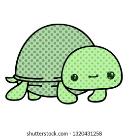 comic book style quirky cartoon turtle