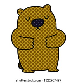 comic book style quirky cartoon beaver