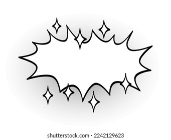 Comic book style symbol. Intense emotions. Thoughts and dreams.