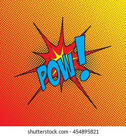 Comic book style visual sound effect. Vector format.