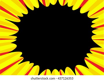 Comic book superhero pop art style black and white radial lines background. Manga or anime speed frame.