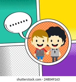 comic book template - cartoon character