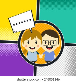 comic book template - cartoon character