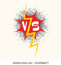 Comic book themed versus lightening bolt