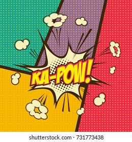 Comic book vector art. KA-POW!