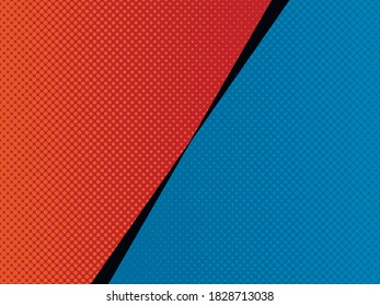 Comic book versus background. Vector illustration pop art style