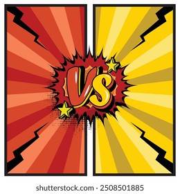 Comic book versus classic pop art style background illustration
