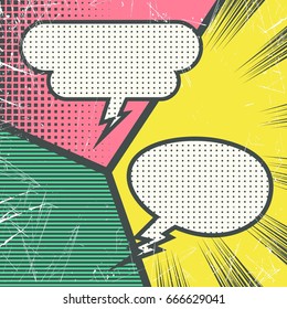 Comic book vintage. Vector illustration