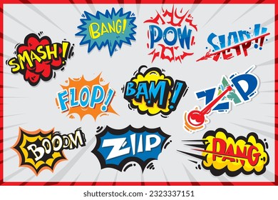 Comic Book Words and Sound Effects