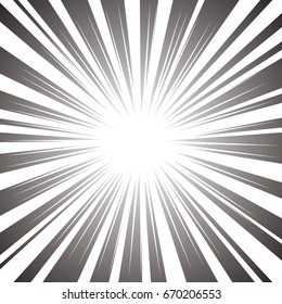 Comic books speed lines background. Vector illustration for your design