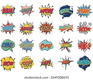Comic book-style speech bubble with a love message, designed in bold pop art style. Includes heart symbols and expressive typography, perfect for romantic, playful, or Valentine’s Day-themed designs.
