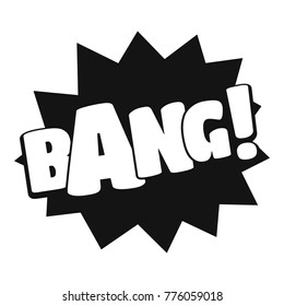 Comic boom bang icon. Simple illustration of comic boom bang vector icon for web