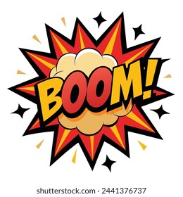 Comic Boom Splash Vector Illustration