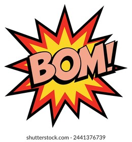 Comic Boom Splash Vector Illustration