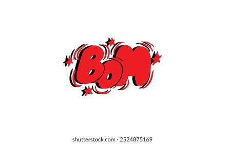 Comic Boom Splash Vector Illustration Isolated