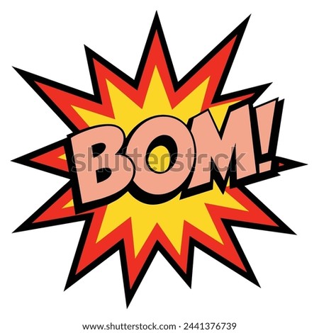 Comic Boom Splash Vector Illustration