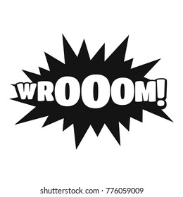 Comic boom sticker icon. Simple illustration of comic boom sticker vector icon for web