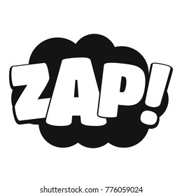Comic boom zap icon. Simple illustration of comic boom zap vector icon for web