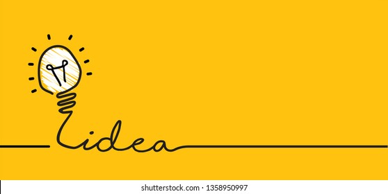 Comic brain electric lamp idea doodle FAQ, business loading concept Fun vector creative light bulb icon or sign ideas Brilliant lightbulb education  or inventions pictogram Think big Great success 