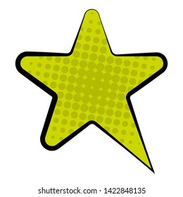 Comic bubble chat with halftone style - Vector