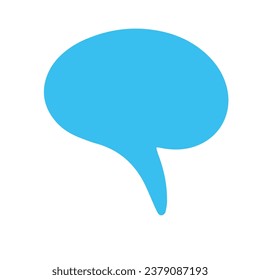 Comic bubble chat icon element