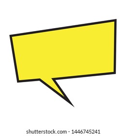 Comic bubble chat on a white background - Vector