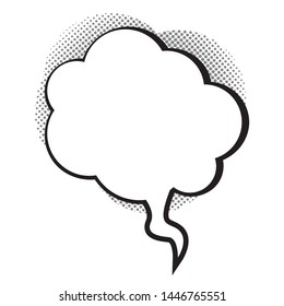 Comic bubble chat on a white background - Vector