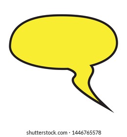 Comic bubble chat on a white background - Vector