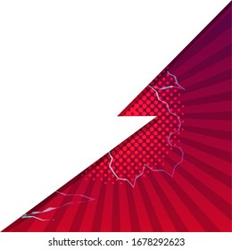 Charla de burbujas cómicas sobre un fondo medio - Vector