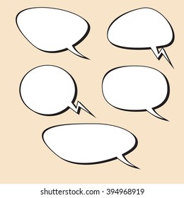 comic bubble retro style