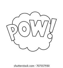 Comic bubble speech icon in outline style vector illustration for design and web isolated on white background. Comic bubble speech vector object for labels and advertising